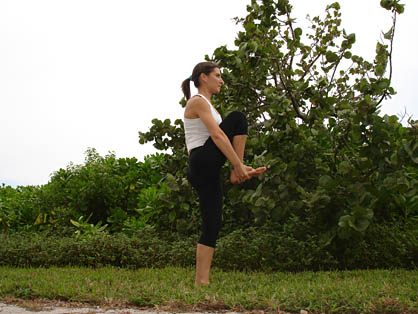 Bikram Standing Head to Knee Pose alternative